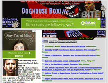 Tablet Screenshot of doghouseboxing.com